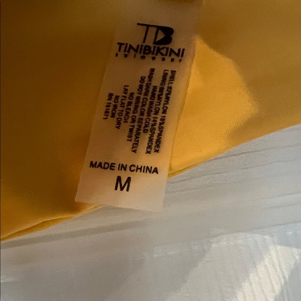 NWOT - still has liner on -Yellow Leopard Print Bikini Set - Picture 2 of 7